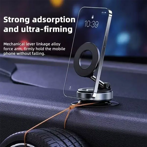 K009 Vacuum Magnetic Car Phone Holder - 7KG Load Capacity