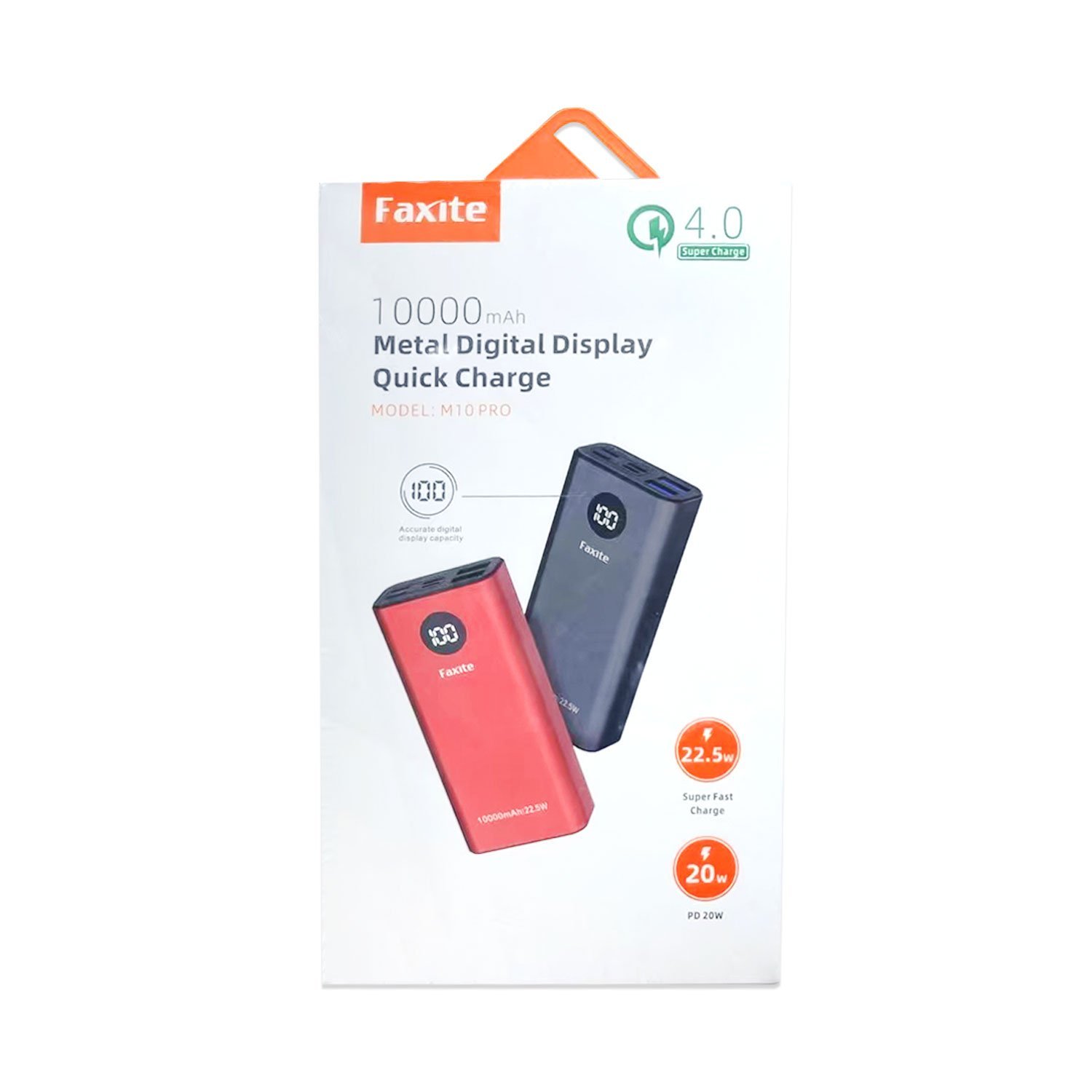 Faxite M10pro 10000mAh 22.5W Metal Quick Charge 4.0 Power Bank - Image 4