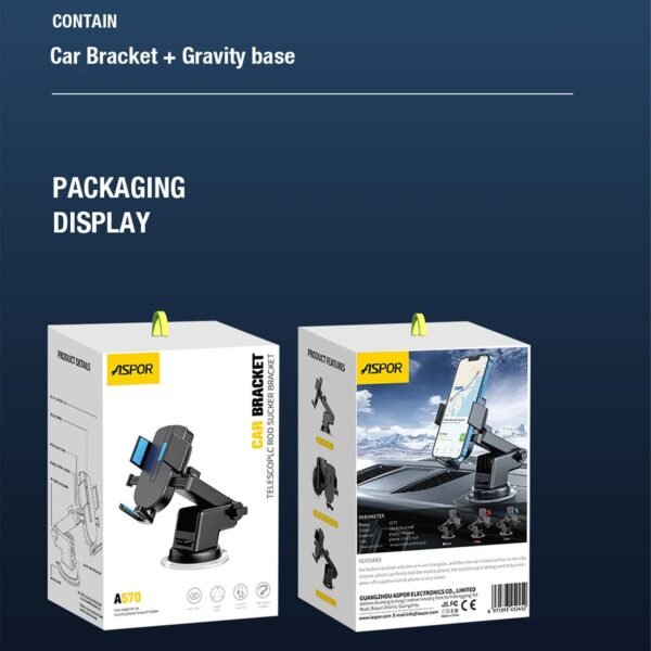 ASPOR A570 360° Rotatable Air Vent Car Phone Holder