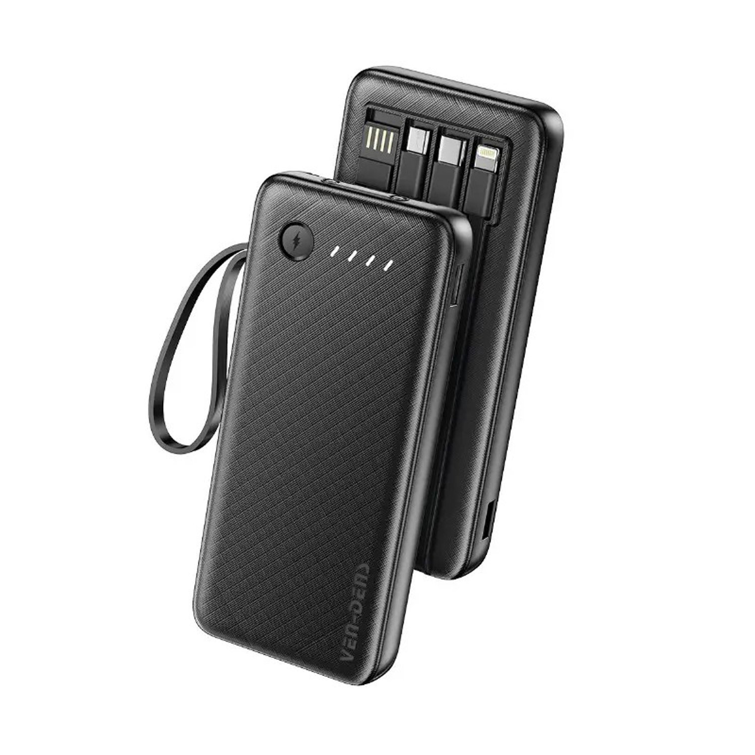 Ven Dens VD-PB059 20000mAh 2.4A Power Bank with LED & Cables - Image 2